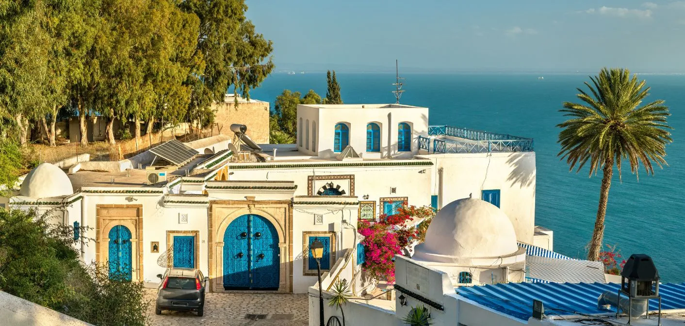 Vue de Gabès, Tunisie