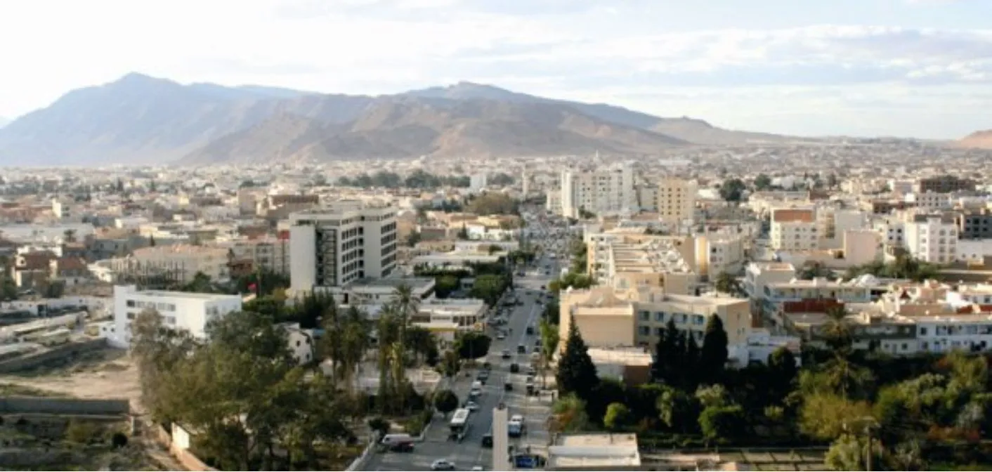 Vue de Gafsa, Tunisie