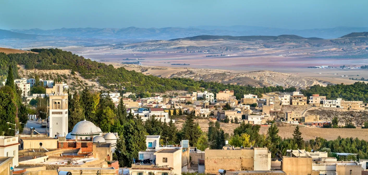 Vue de El Kef, Tunisie
